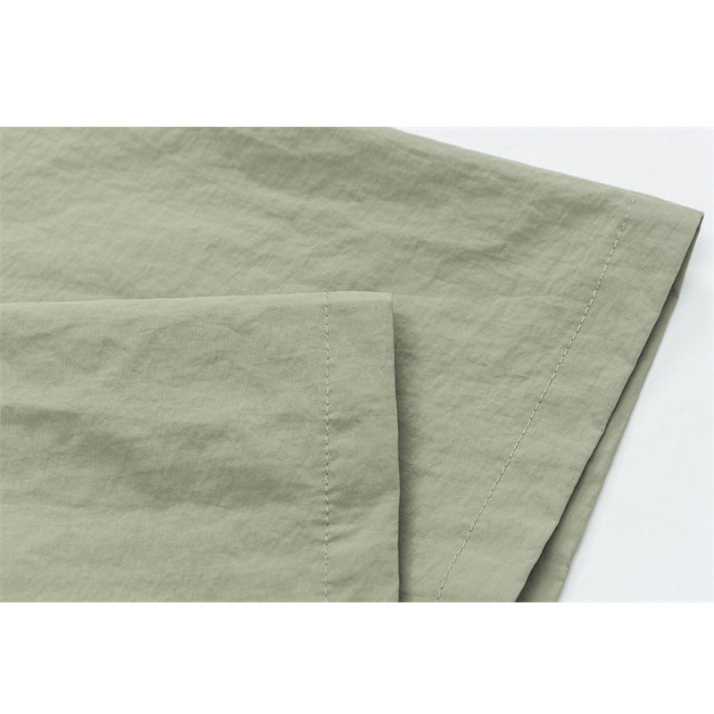 Retro Green Work Short Sleeve Shirt