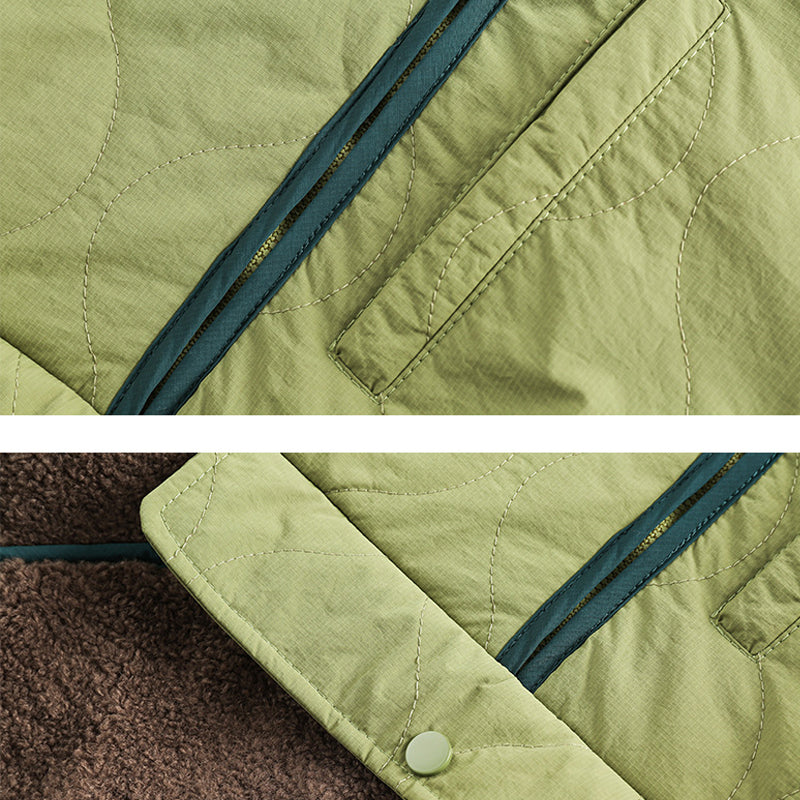 Casual, relaxed, trendy padded jacket with hood