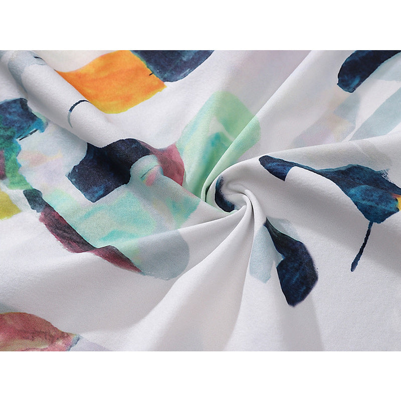 New Spring Retro Graffiti Long Sleeve Shirt