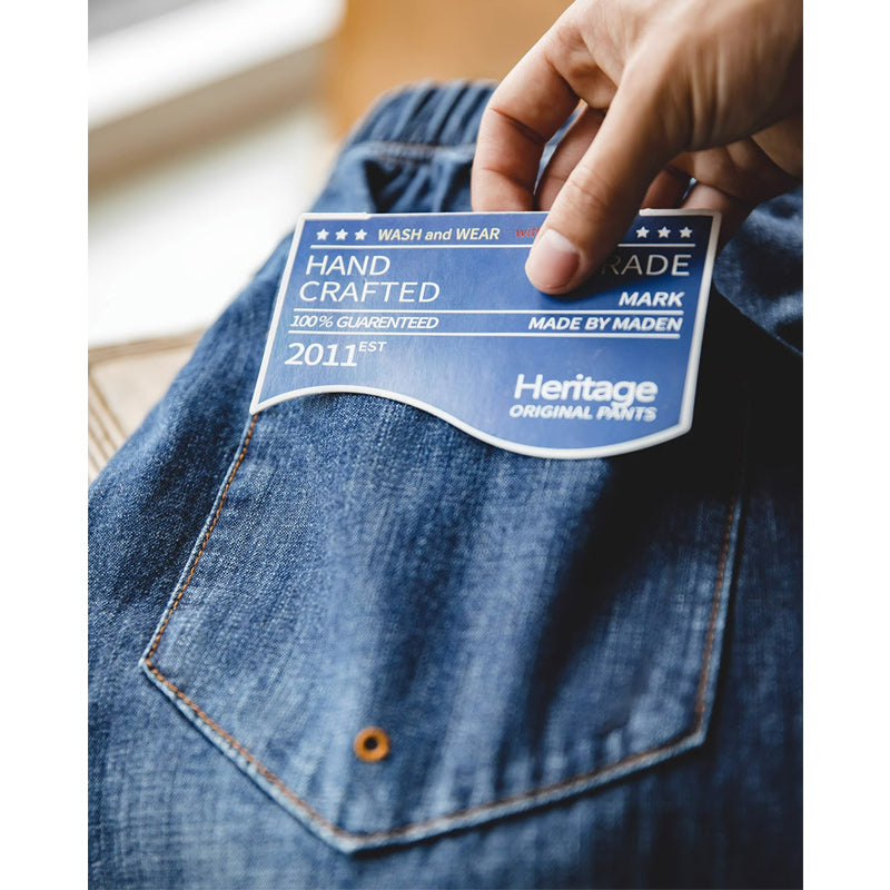 American Casual Washed Wide Denim Pants