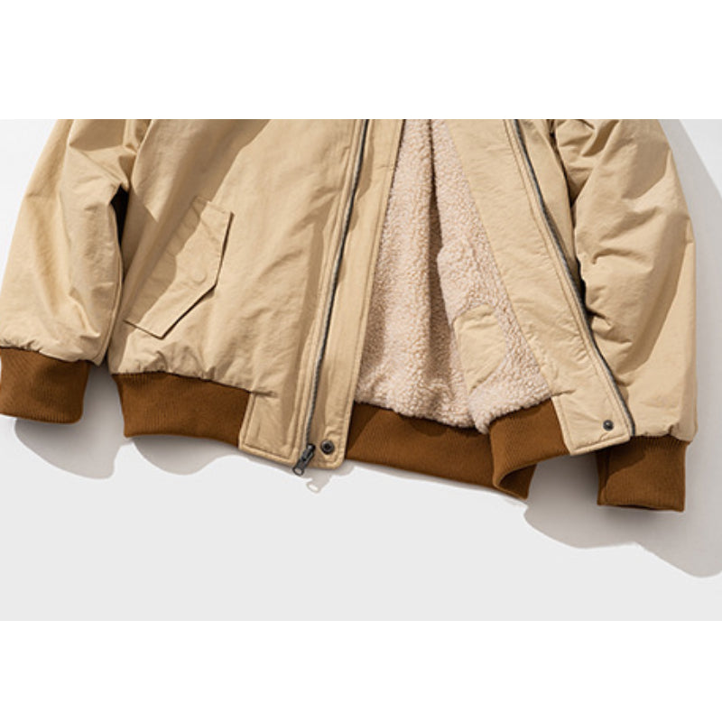 Lambswool Double-Sided Padded Clothing, Thick Coat, Jacket