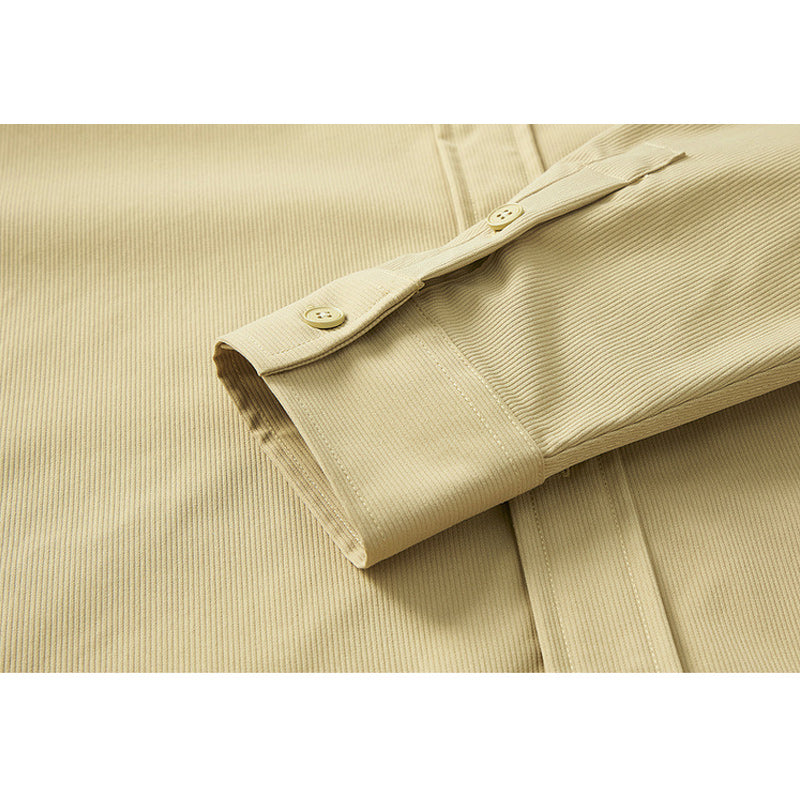 Fashionable pocket long sleeve shirt