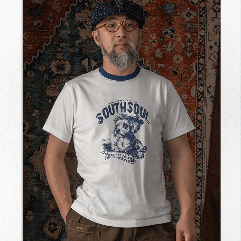 Choose from 3 patterns of American antique tee