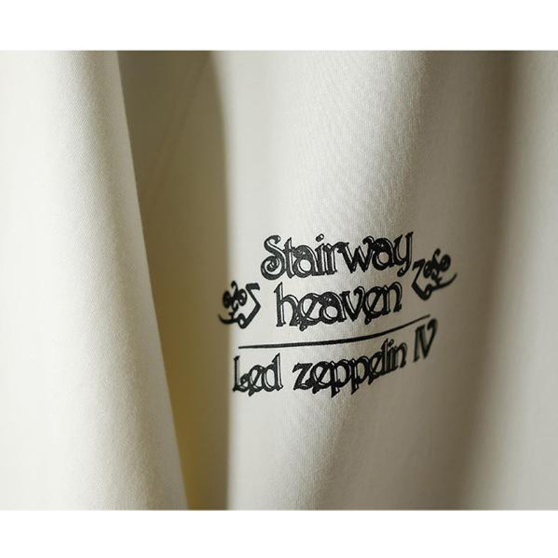 290g Raglan Tee with Embroidered Badge and Retro Print