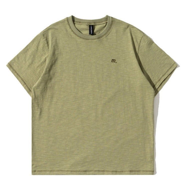 American casual print short sleeve T-shirt