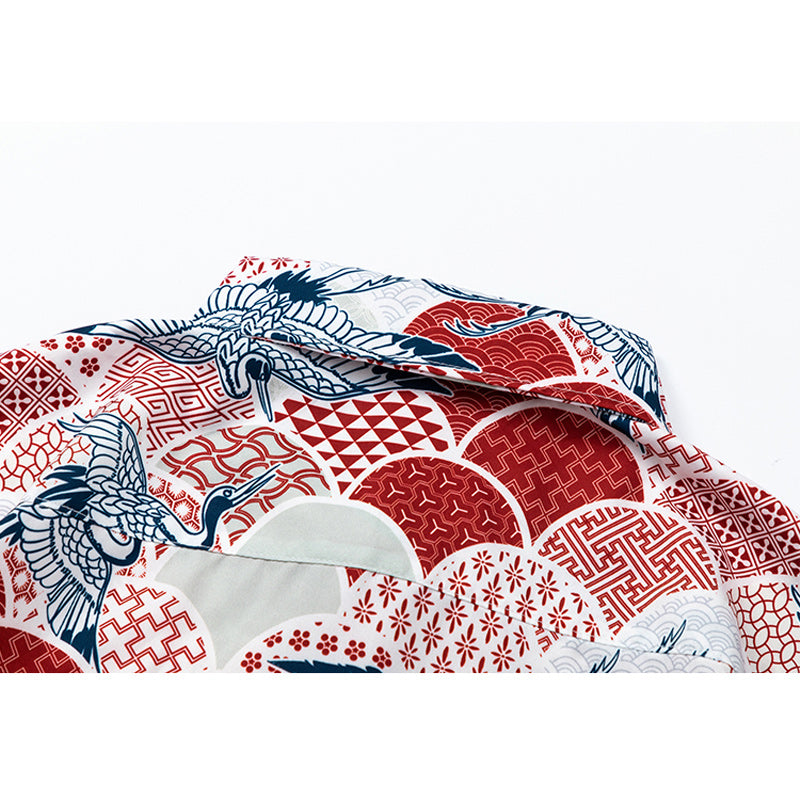 Traditional print all-over aloha short-sleeved shirt
