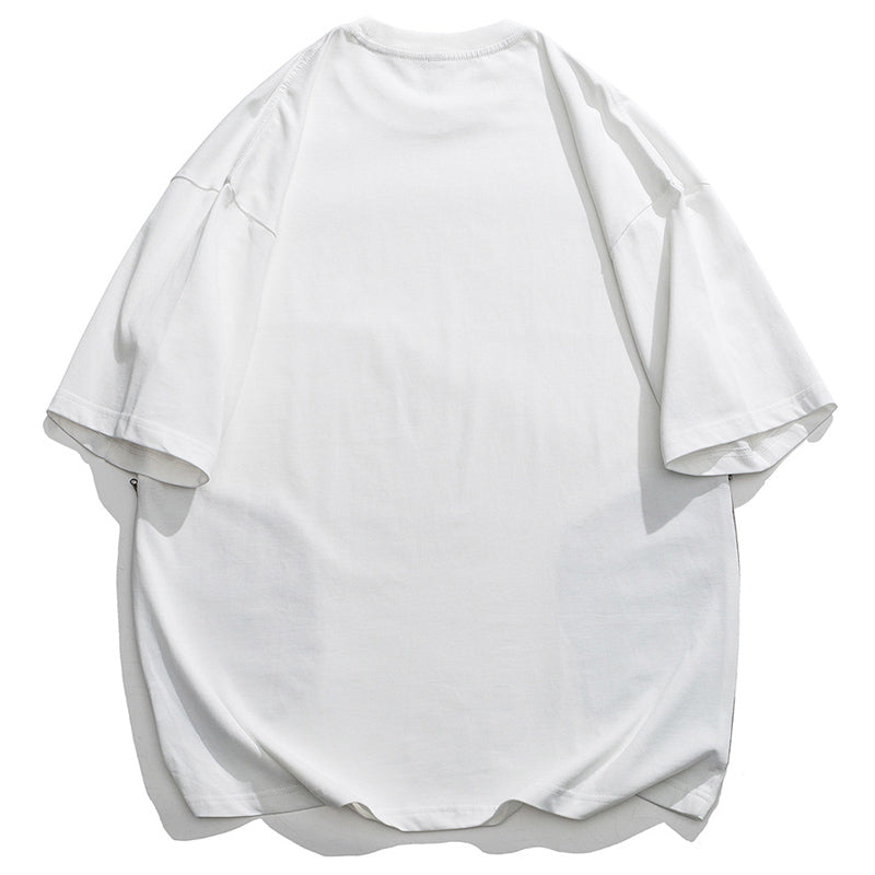 夏新作 3color 配色切替Tシャツ