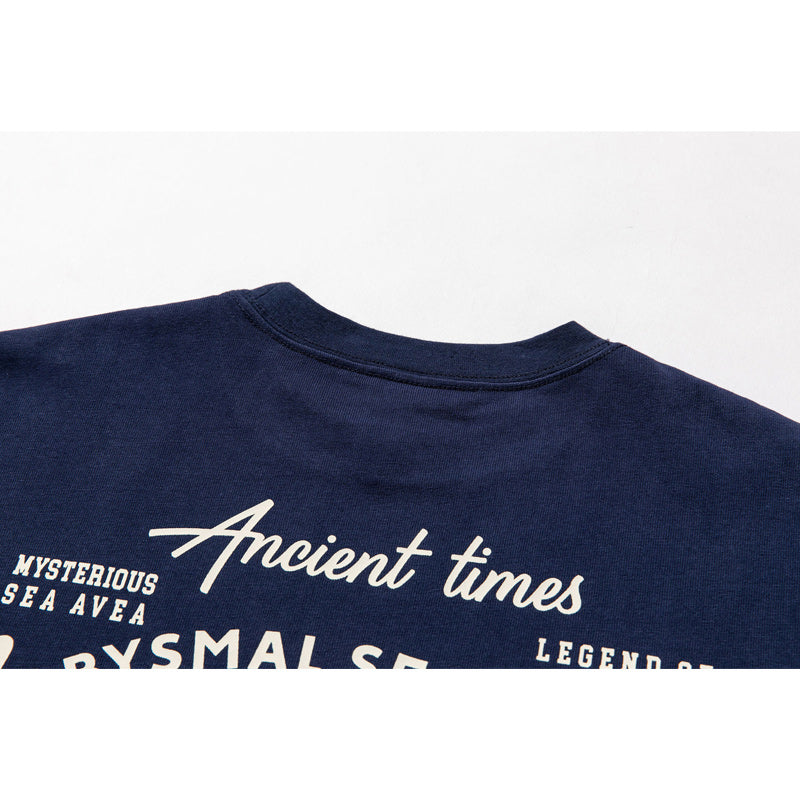 American casual alphabet print short sleeve T-shirt