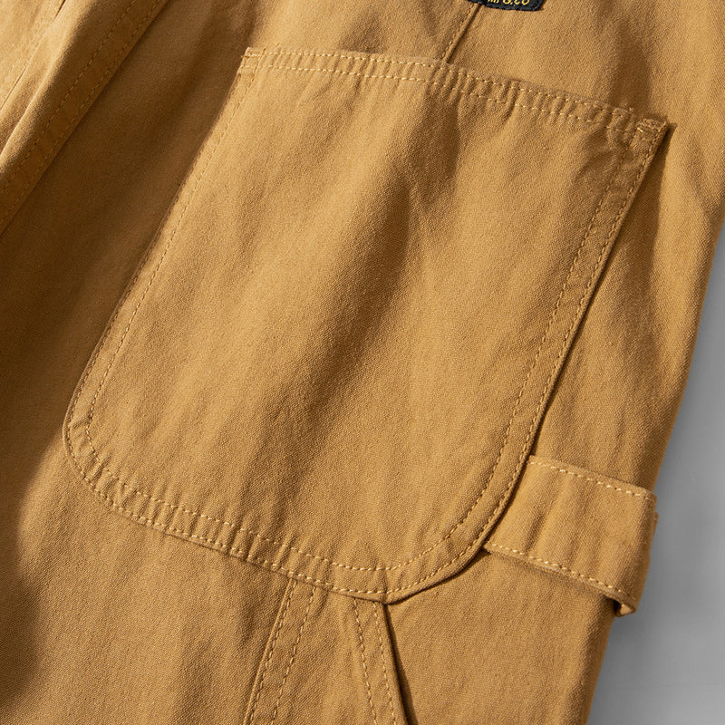 Piqué canvas multi-pocket work pants