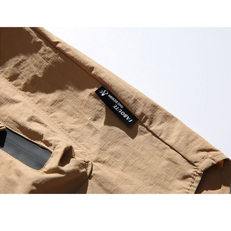 New Spring Collection: Solid Color Overalls with Multi-Pocket Long Sleeve Shirt