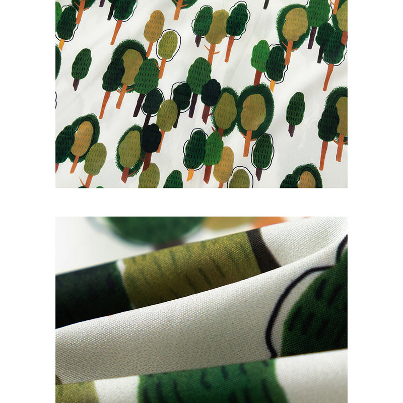 New for summer: Forest print short-sleeved shirt