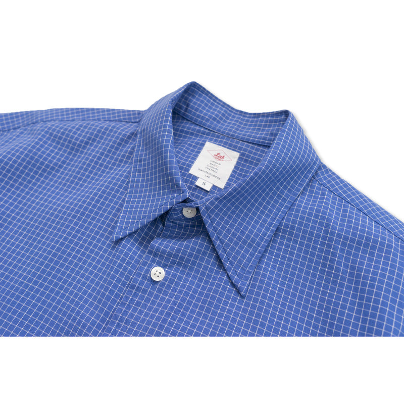 Cityboy classic blue plaid short-sleeved shirt
