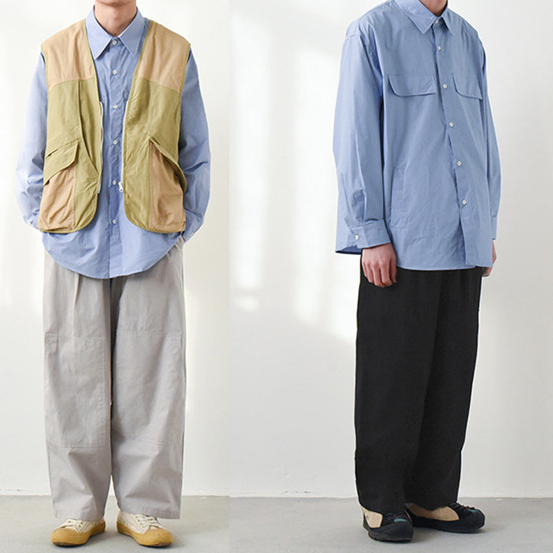 Pocket casual loose work gaucho pants