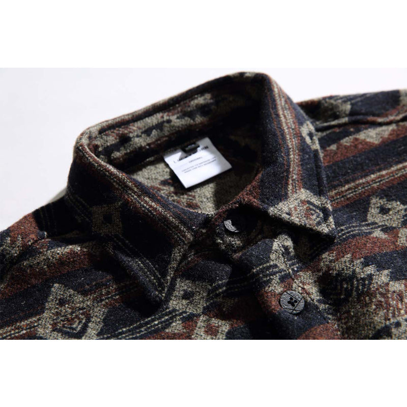 NAVAJO Jacquard Tweed Long Sleeve Shirt