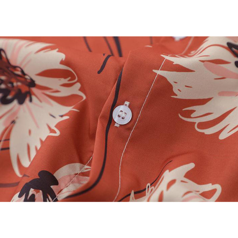 New for summer: floral print short-sleeved shirt