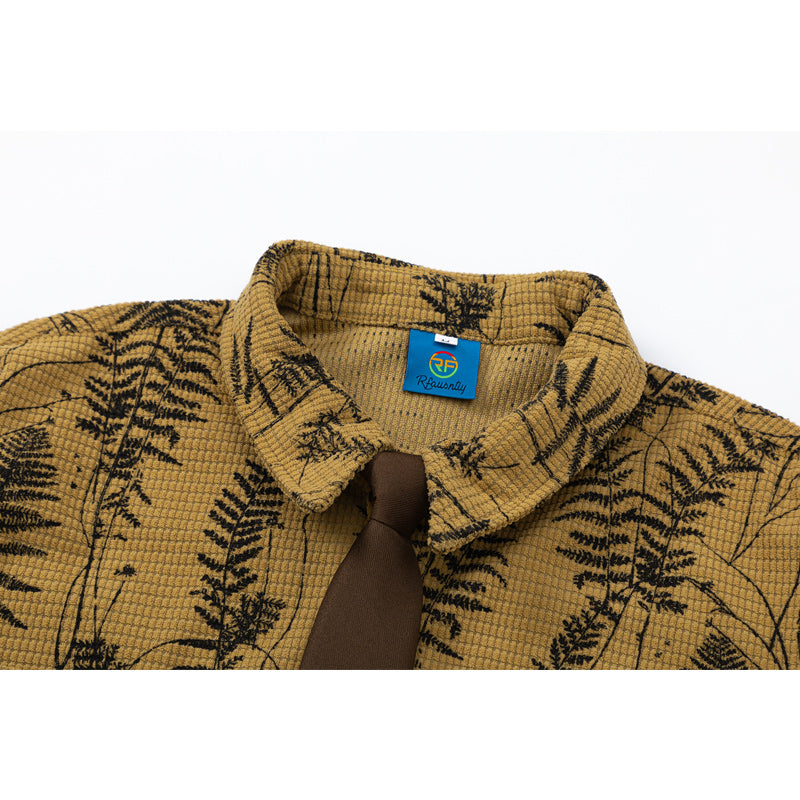 New for Autumn: Long-sleeved shirt with neck tie