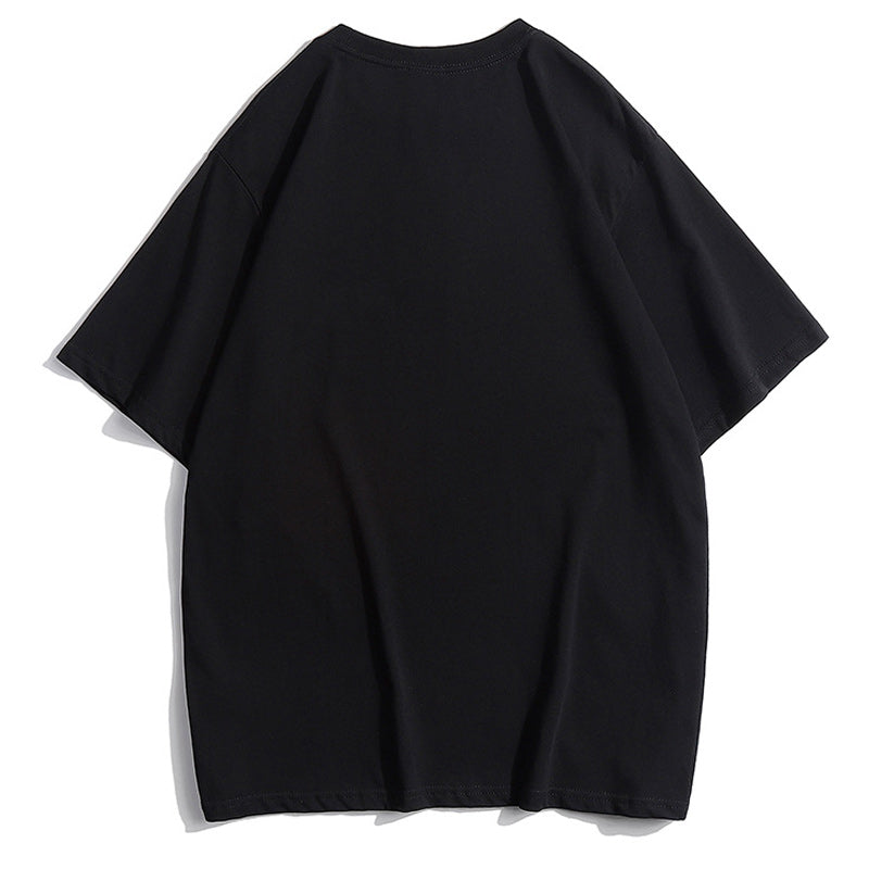 Five-color casual alphabet plain short-sleeved T-shirt