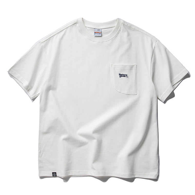 Embroidered Alphabet Casual Short Sleeve T-Shirt