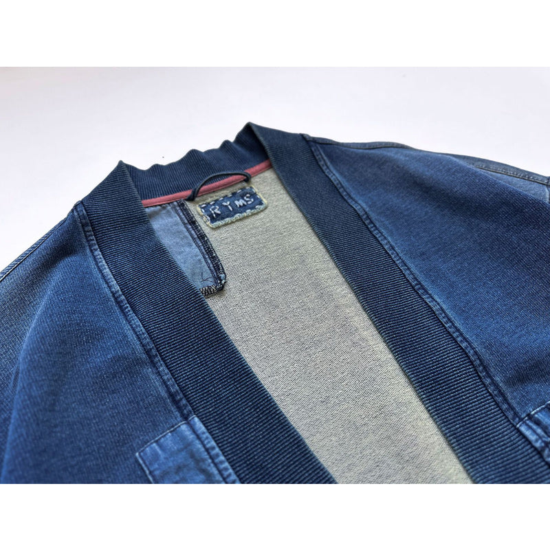 360g Heavyweight Indigo Dyed Sashiko Patchwork Hanten
