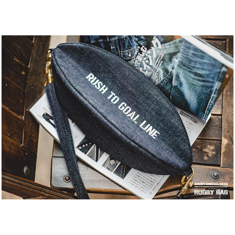 13.5 oz Denim Alphabet Side Bag