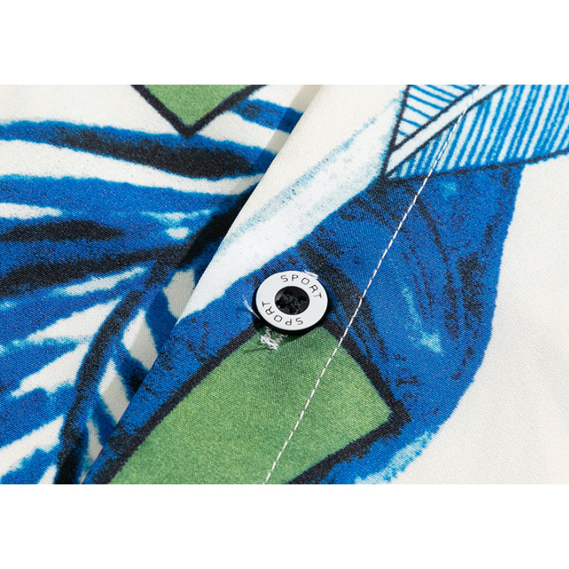 New for summer: Aloha print short-sleeved shirt