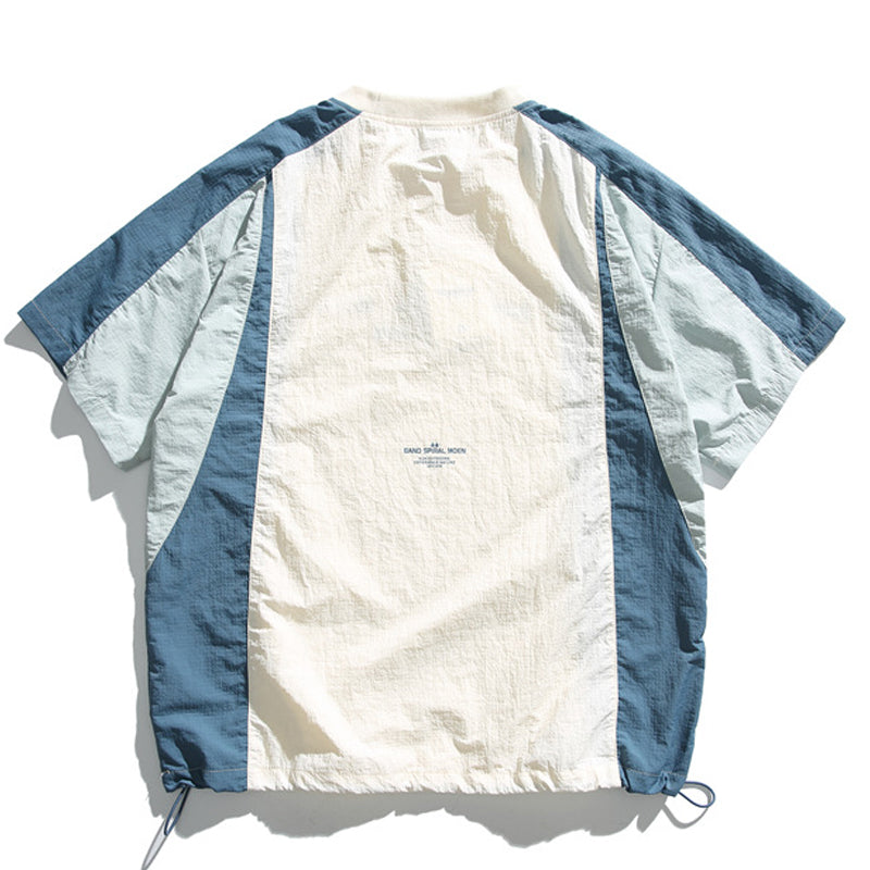 夏新作配色4色展開速乾半袖Tシャツ