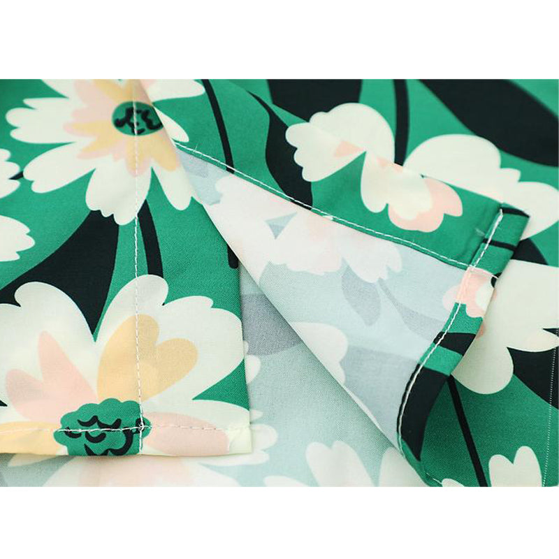 New for summer: floral print short-sleeved shirt