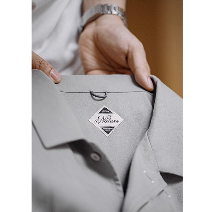 Mini Pocket Drop Shoulder Work Shirt