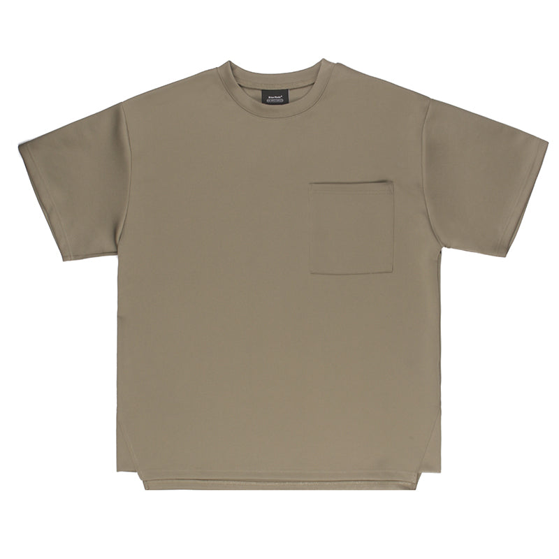 Quick-drying, non-iron functional pocket plain tee