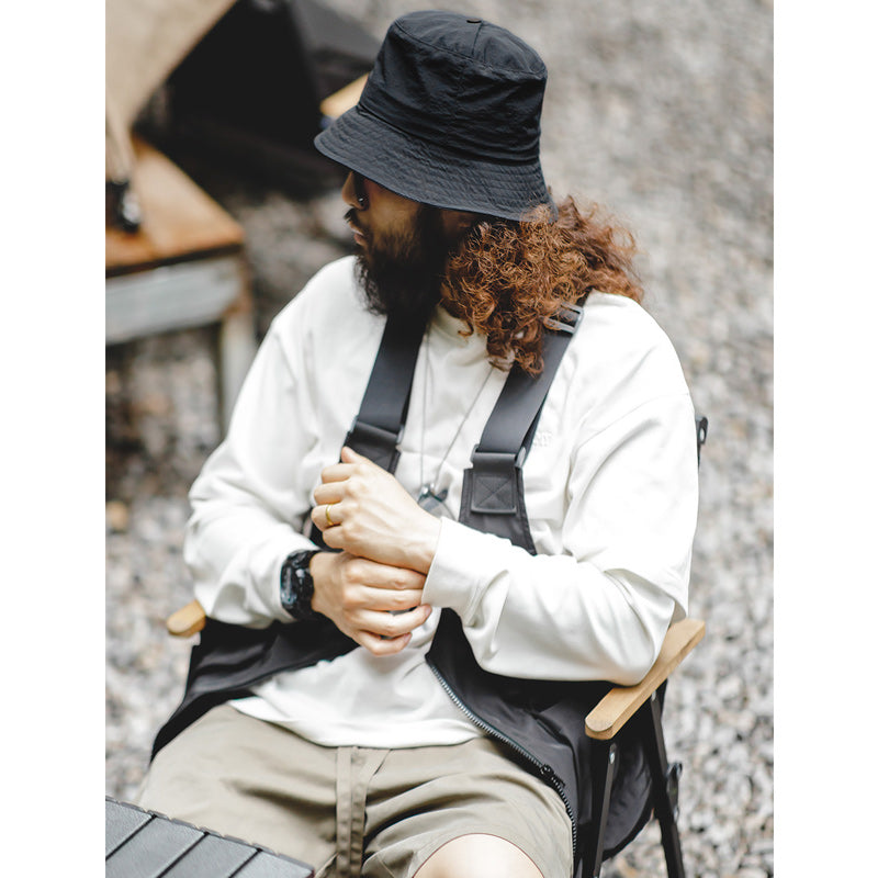 2-way foldable nylon bucket hat