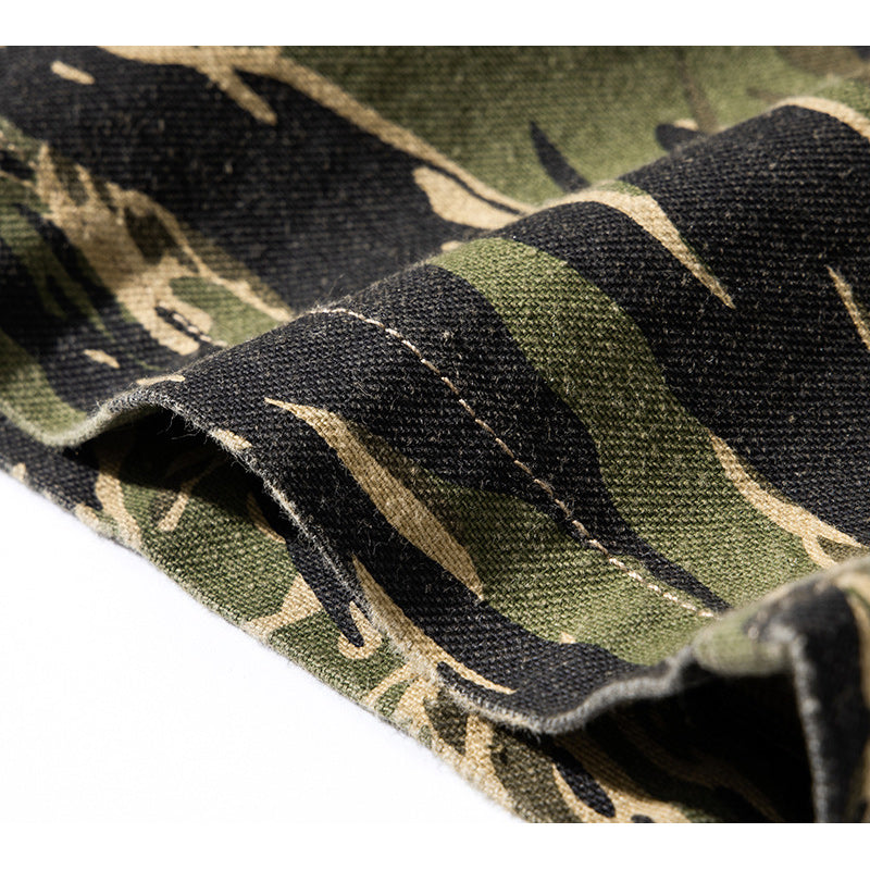 American casual coverall with Woodpecker embroidered badge