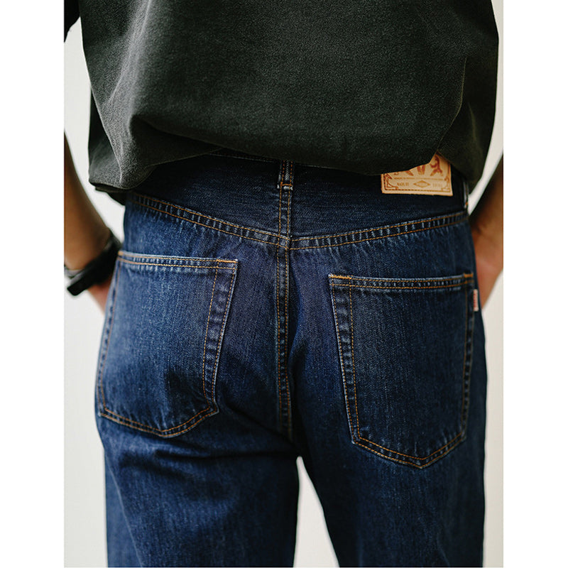 American Retro Straight Denim Pants