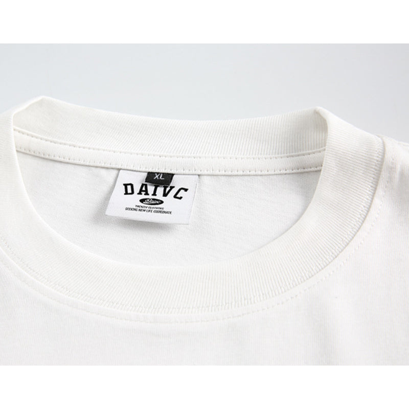Crew neck fish print short sleeve T-shirt