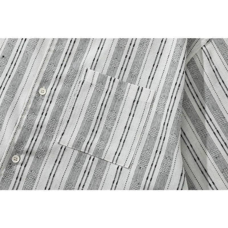 Fashion striped short sleeve shirt