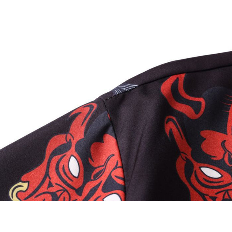 New for summer: Devil print short sleeve shirt