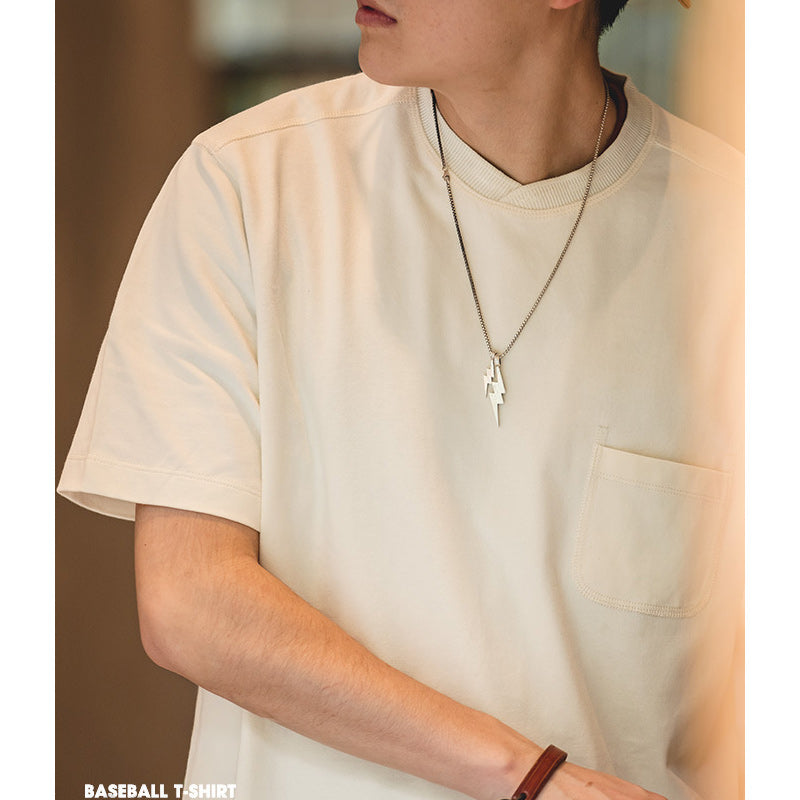 Vintage baseball collar T-shirt