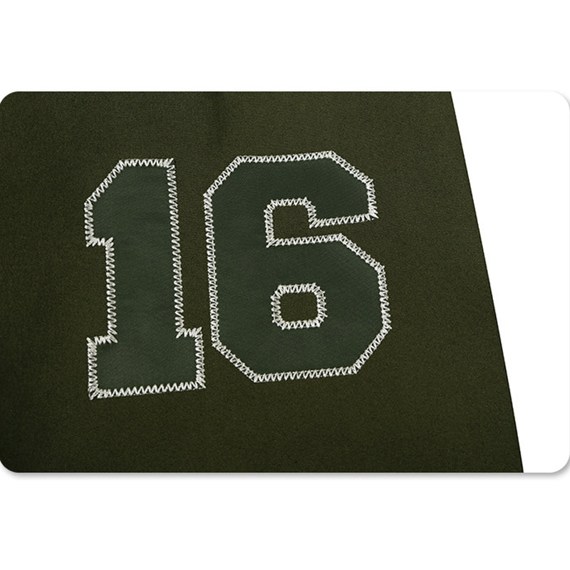 Oversized baseball sweatshirt with embroidered badge