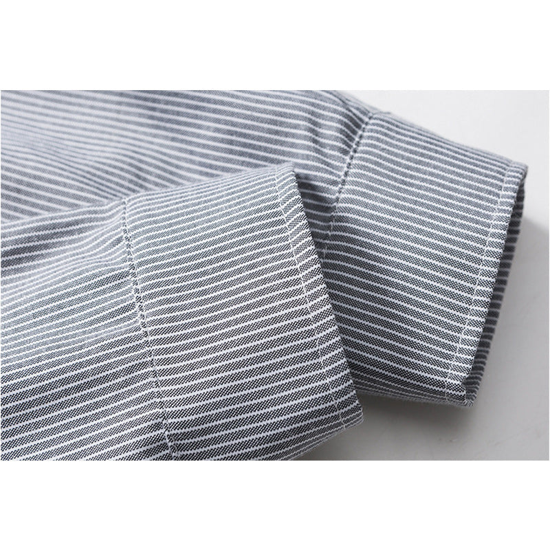 Retro striped long sleeve shirt