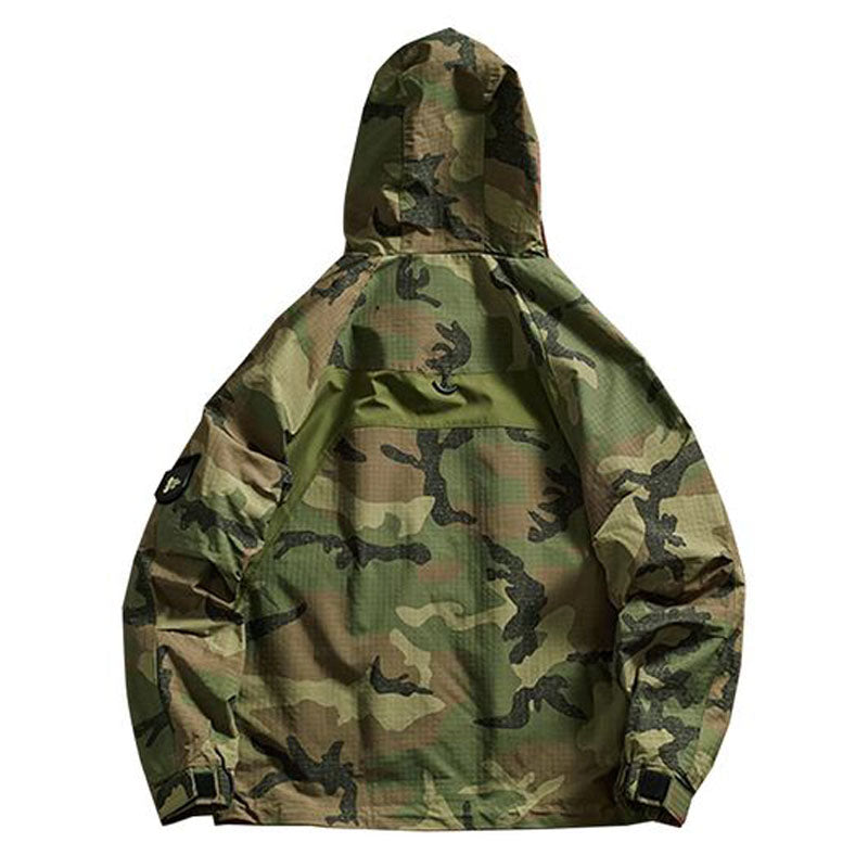 Outdoor Functional Camouflage Combination Hooded Jacket