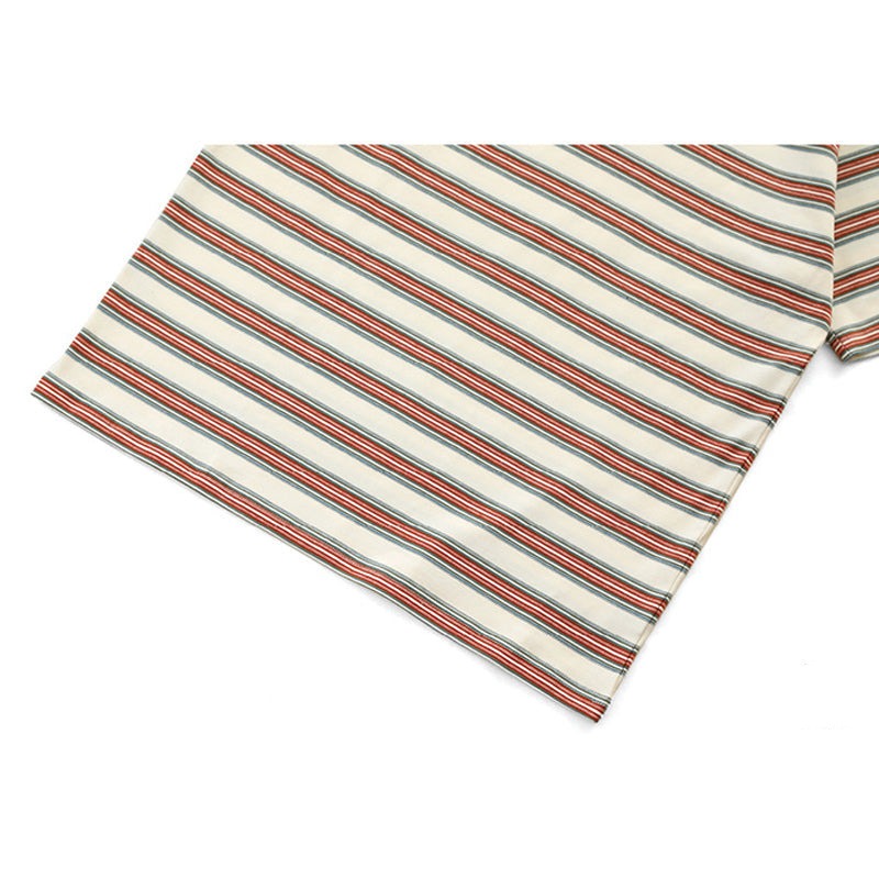 Ivy Look 4-Color Yarn-Dyed Striped Cotton Tee