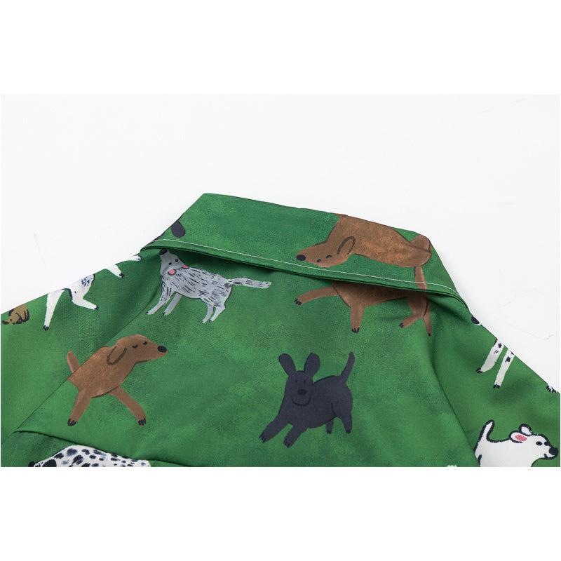 "Cute Animal" All-Over Print Short Sleeve Shirt