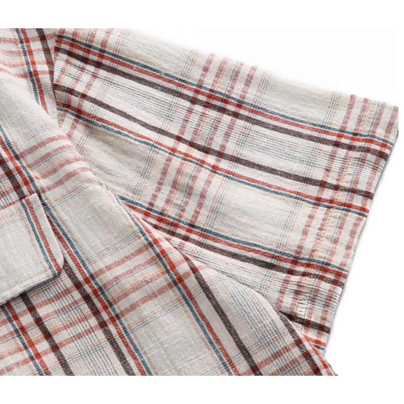 New summer multi-pocket short-sleeved work shirt