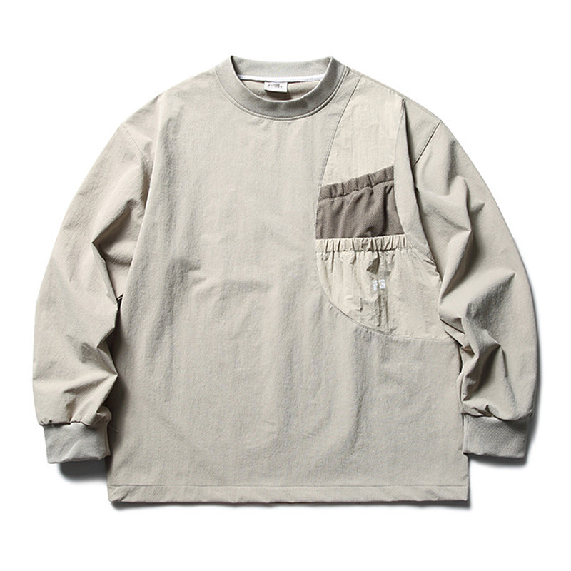 Retro color pocket loose hoodie