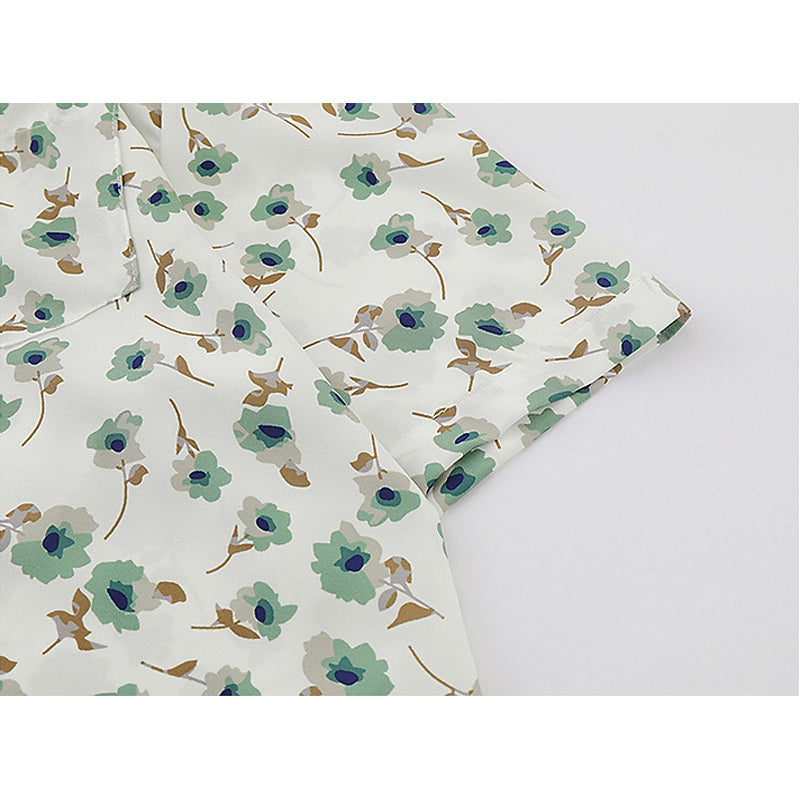 Retro Floral Hawaiian Short Sleeve Shirt