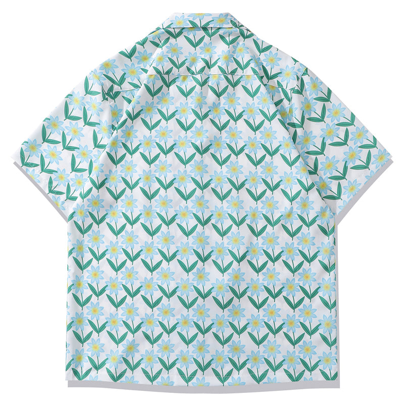 New summer print short sleeve shirt