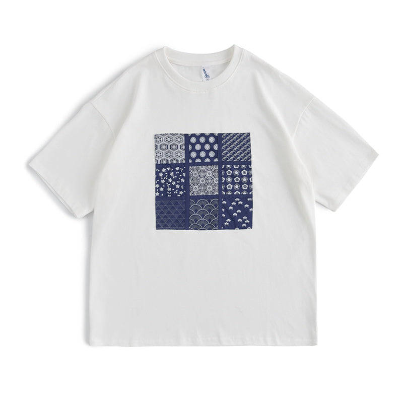 Ethnic indigo dyed T-shirt