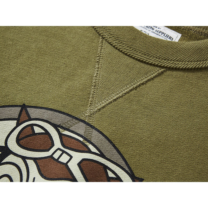 American Casual 490G Round Neck Pullover Hoodie