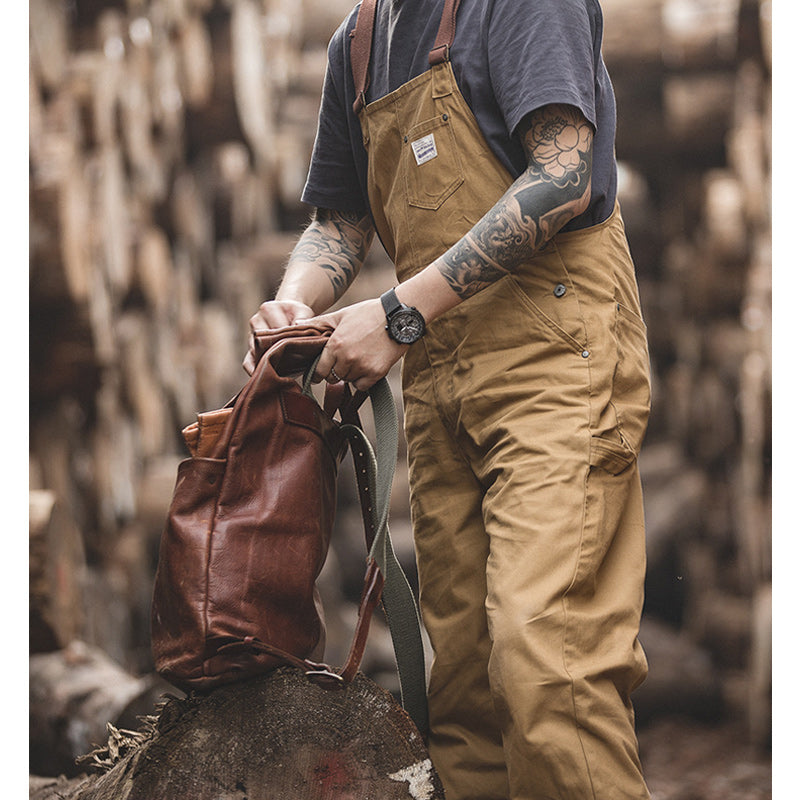 American casual work style overalls