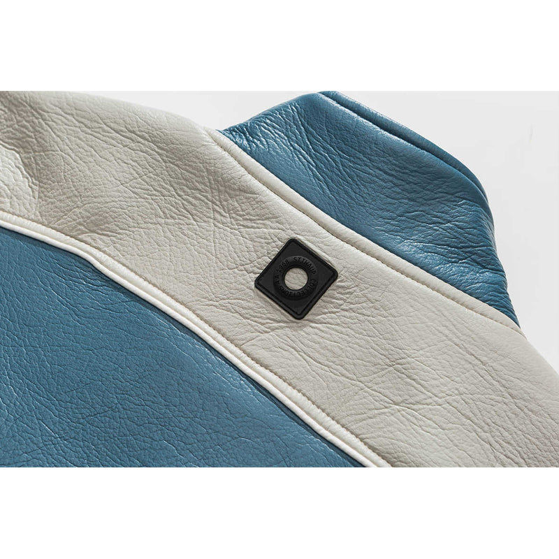American casual embroidered retro PU jacket