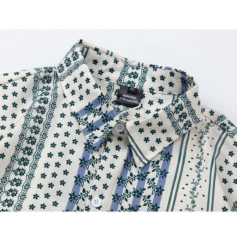 Retro Stripe Short Sleeve Shirt